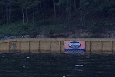 sea wall around lake